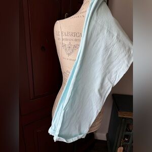 Caribbean Joe Size 14 Light Blue Cropped Pants
